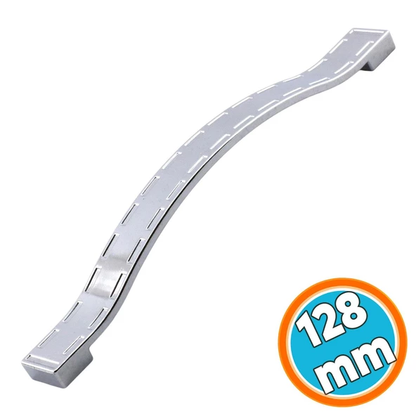 Mobilya Kulp Mutfak Dolabı Çekmece Dolap Kulpları Kapak Kulpu Kulbu Krom Renk 128 mm Metal ürün görseli