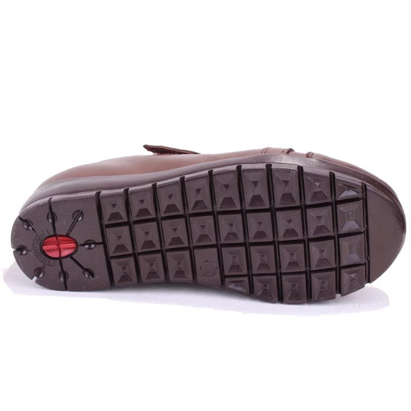 Dagoster DZA32-039 Kahve Ortopedik Günlük Deri Kadın Ayakkabı - 4