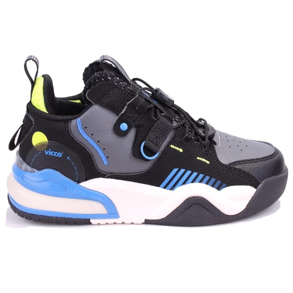 Vicco Yard 346F24K322 Siyah Ortopedik  Günlük Erkek Çocuk Spor Ayakkabı - 2