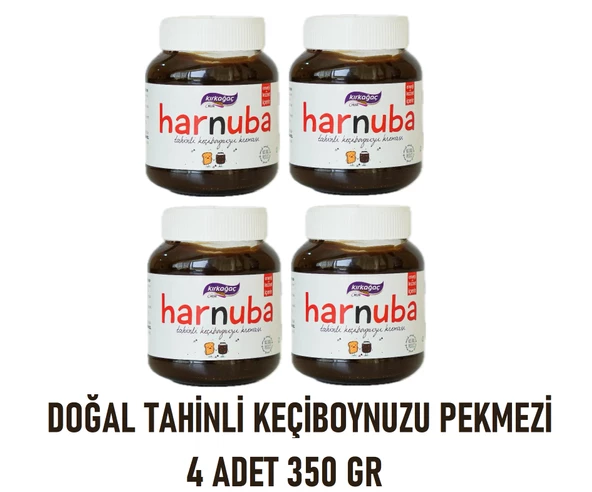 KIRKAĞAÇ Harnuba Tahinli Keçiboynuzu Kreması 350 Gr 4 Adet