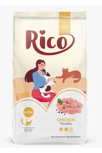 Rico Tavuklu Yavru Kedi Maması 15kg