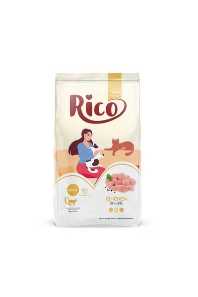 Rico Tavuklu Kısırlaştırılmış Yetişkin Kedi Maması 15 Kg