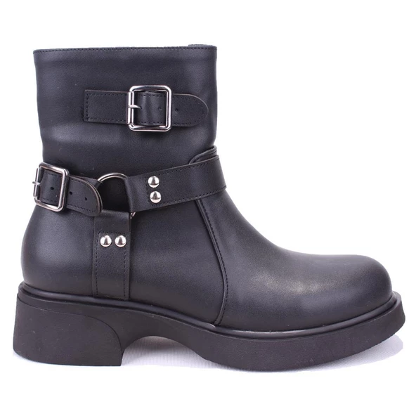 Dagoster DZA07-115307 Siyah Günlük Düz Taban Spor Kadın Bot - 2