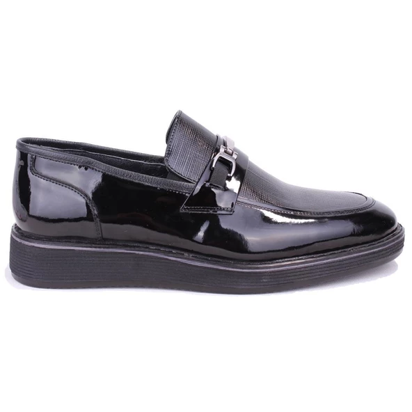 Dagoster DMA08-1800DG Siyah Poliüretan Taban Klasik Erkek Deri Ayakkabı - 2