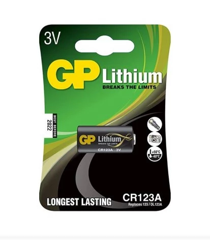 GP Batteries GPCR123A DL123A/CR123A Boy Lityum Pil 3 Volt Tekli