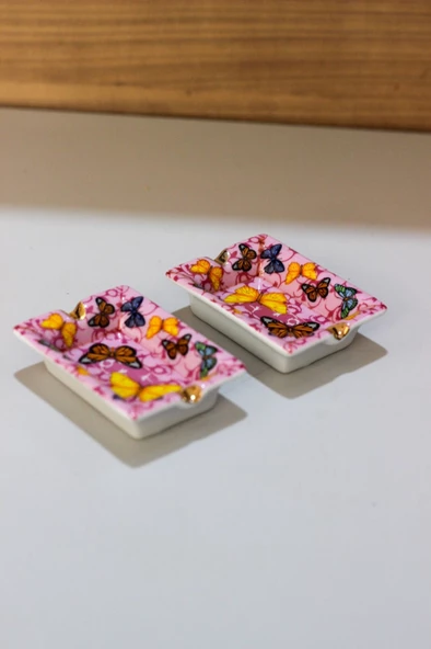 Lucky Art Bone Porselen 2'Li Küllük 6x8cm