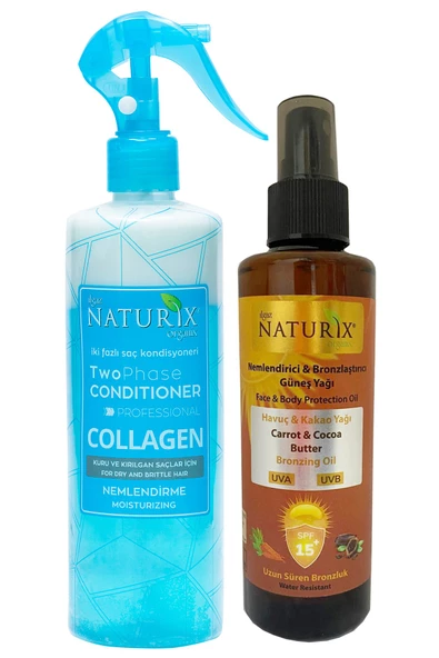 Naturix Naturix Kakao & Havuç Yağı Spf 15 +  Collagen Fön Suyu