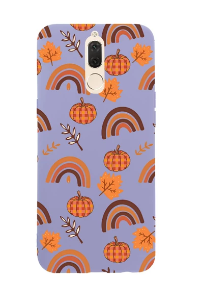 Huawei Mate 10 Lite Uyumlu Sonbahar Desenli Premium Silikonlu Telefon Kılıfı - Resim 2