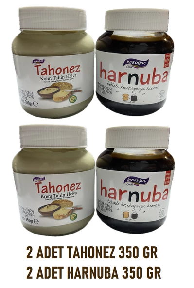 KIRKAĞAÇ Tahonez & Harnuba 350 Gr 4 lü