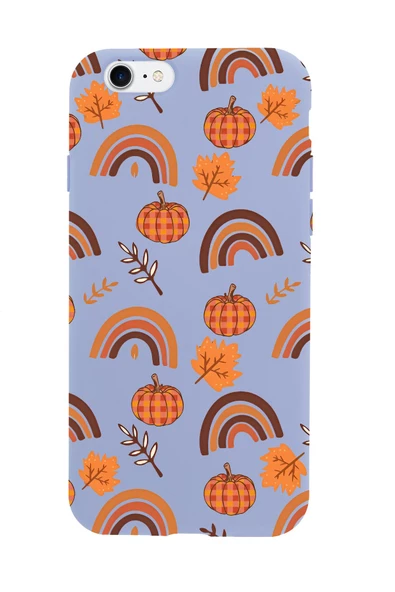 iPhone 7 Uyumlu Sonbahar Desenli Premium Silikonlu Telefon Kılıfı - Resim 4