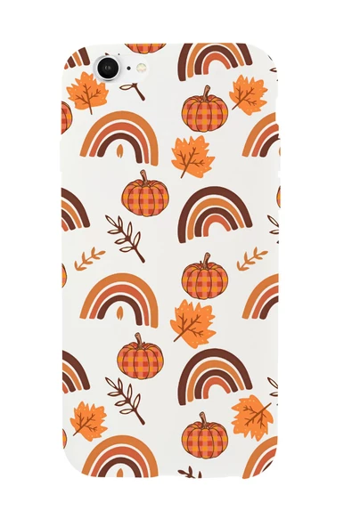 iPhone 6 Plus Uyumlu Sonbahar Desenli Premium Silikonlu Telefon Kılıfı - Resim 2