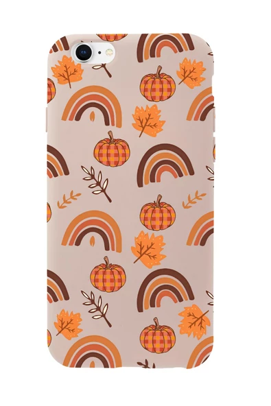 iPhone 6 Plus Uyumlu Sonbahar Desenli Premium Silikonlu Telefon Kılıfı - Resim 5