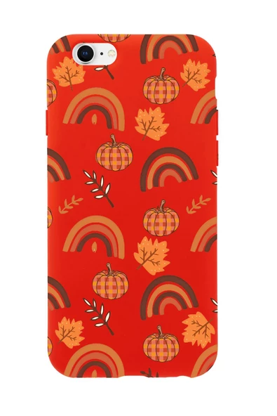 iPhone 6 Uyumlu Sonbahar Desenli Premium Silikonlu Telefon Kılıfı - Resim 3
