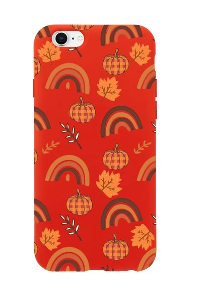 iPhone 6 Plus Uyumlu Sonbahar Desenli Premium Silikonlu Telefon Kılıfı - Resim 3