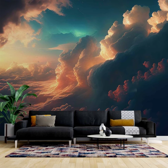 Bulut Manzaralı Duvar Kağıdı ürün görseli