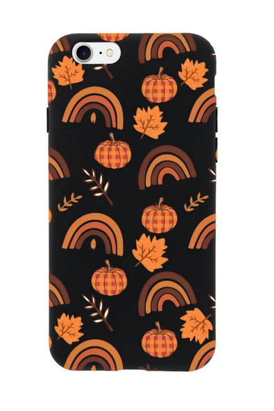 iPhone 7 Uyumlu Sonbahar Desenli Premium Silikonlu Telefon Kılıfı - Resim 7