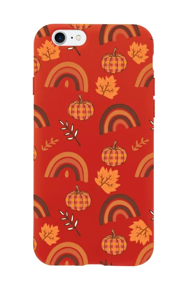 iPhone 7 Uyumlu Sonbahar Desenli Premium Silikonlu Telefon Kılıfı - Resim 3