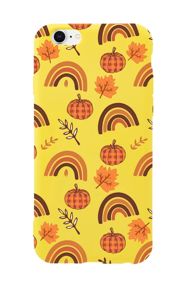 iPhone 6 Uyumlu Sonbahar Desenli Premium Silikonlu Telefon Kılıfı - Resim 6