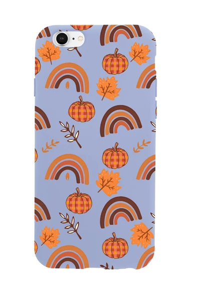 iPhone 6S Uyumlu Sonbahar Desenli Premium Silikonlu Telefon Kılıfı - Resim 4