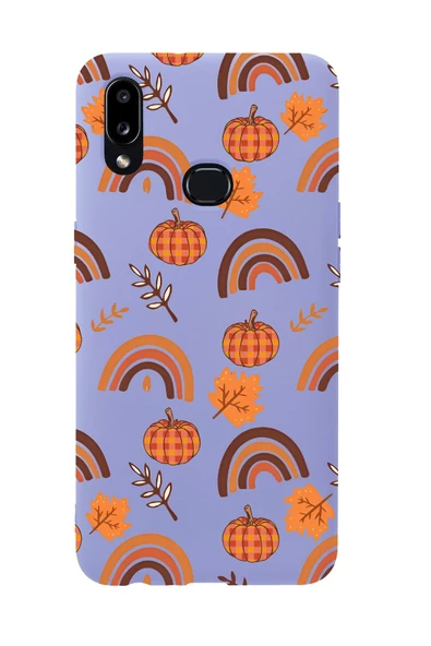 Samsung A10s Uyumlu Sonbahar Desenli Premium Silikonlu Telefon Kılıfı - Resim 3