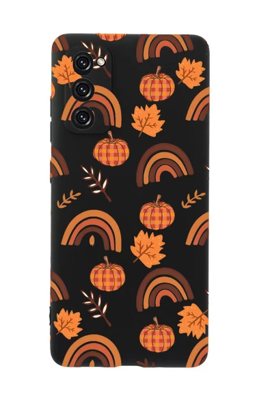 Samsung S20 Fe Uyumlu Sonbahar Desenli Premium Silikonlu Telefon Kılıfı ürün görseli