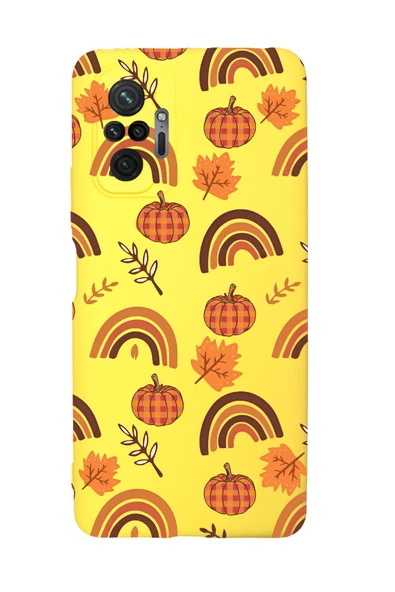 Xiaomi Redmi Note 10 Pro Max Uyumlu Sonbahar Desenli Premium Silikonlu Telefon Kılıfı - Resim 5