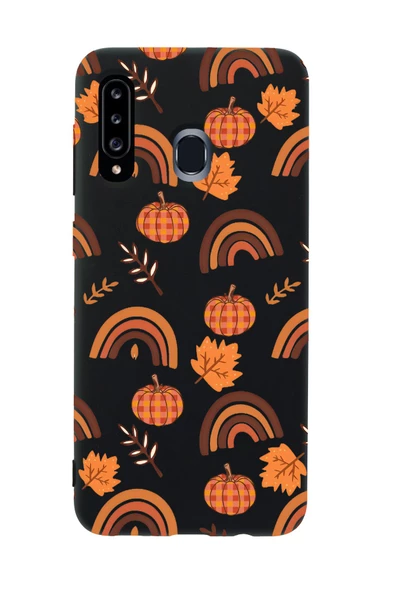Samsung A20S Uyumlu Sonbahar Desenli Premium Silikonlu Telefon Kılıfı ürün görseli