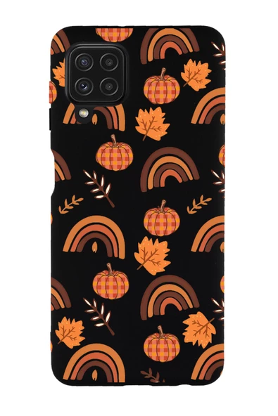 Samsung M22 Uyumlu Sonbahar Desenli Premium Silikonlu Telefon Kılıfı - Resim 5