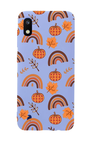 Samsung A10 Uyumlu Sonbahar Desenli Premium Silikonlu Telefon Kılıfı - Resim 2