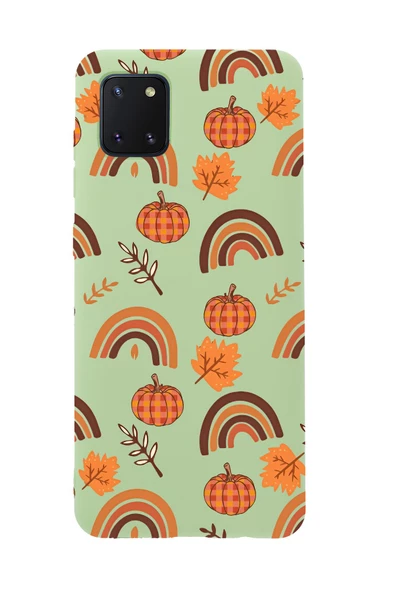 Samsung Note 10 Lite Uyumlu Sonbahar Desenli Premium Silikonlu Telefon Kılıfı ürün görseli 1
