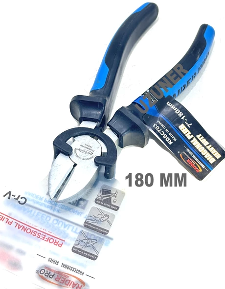 Raider Pro Yan Keski 180 MM 7" inç Krom Vanadyum Profesyonel