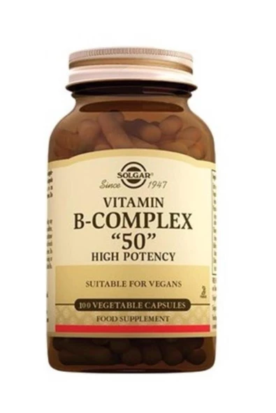 Solgar Vitamin B Complex 50 Mg 100 Kapsül 033984011212 - Resim 3