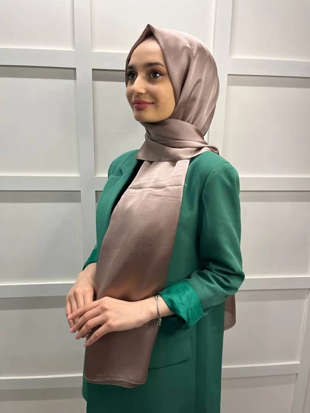 Madame Polo Janjan, Janjanlı Şifon Şal 00823  AÇIK KAHVE ürün görseli