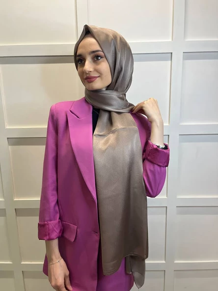 Madame Polo Janjan, Janjanlı Şifon Şal 00823  KESTANE ürün görseli