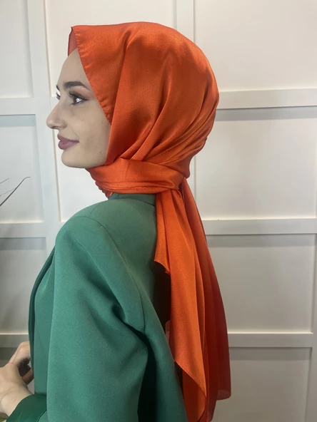 Madame Polo Janjan, Janjanlı Şifon Şal 00823  ORANGE - 3