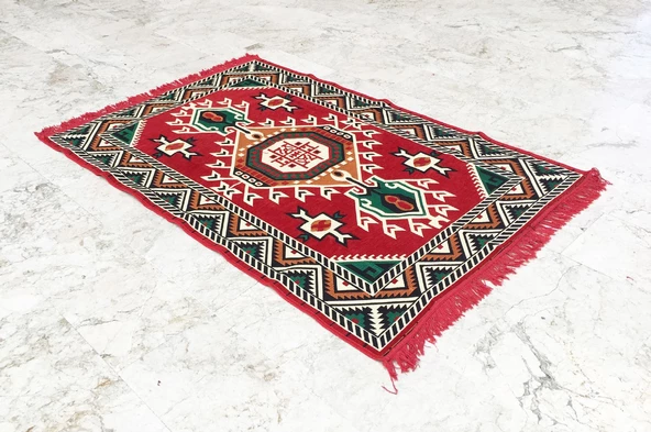 Shark Anadolu Şark Kilim Kırmızı - 5