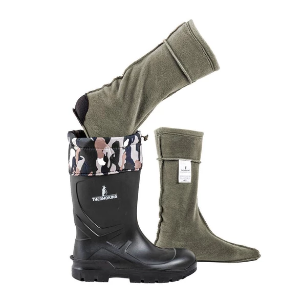 Polar Çizme Çorabı - Haki - Termal - Thermoking - 4