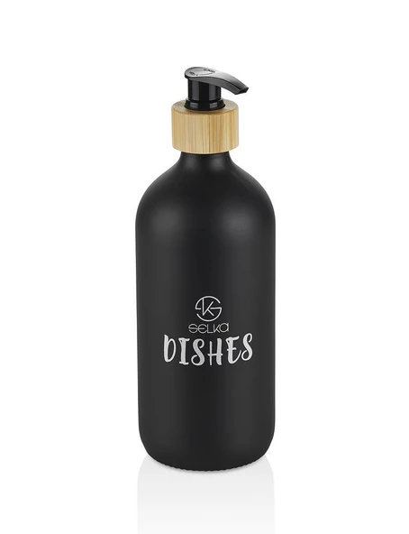 Selka Home 500 ML. 2'li Cam Mutfak Sıvı Sabunluk Seti - 4