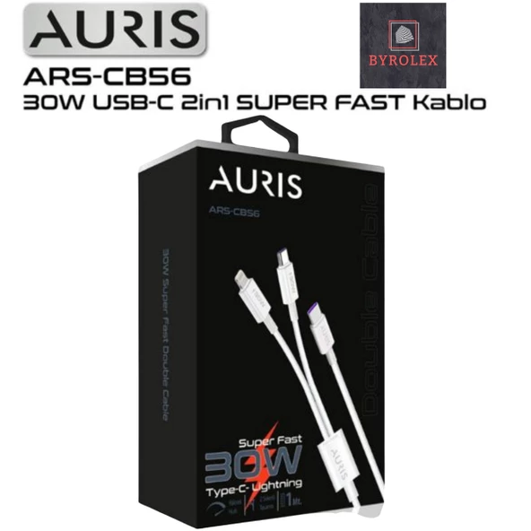 AURIS 30W USB / LİGHTİNG + TYPE-C KABLO - 4