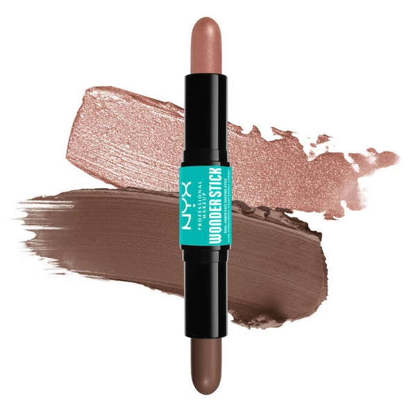NYX Professional Makeup Wonder Stick Çift Taraflı Krem Kontür & Aydınlatıcı Stick - Medium