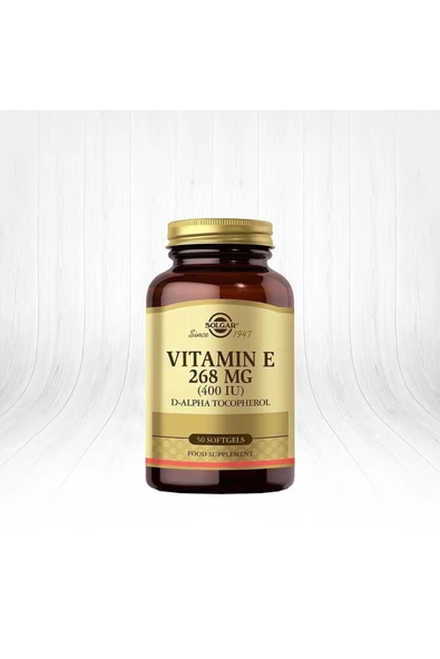 Solgar Vitamin E 400 Iu 268 Mg 50 Kapsül Skt: 01/2025