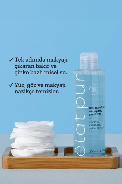 Etat Pur Micellar Purifying Cleansing Water Arındırıcı Göz Ve Yüz Makyaj Temizleme Suyu 200 ml - 6