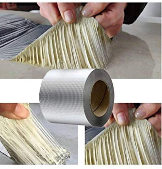 WuVera Süper Güçlü Su Sızdırmaz Çamur Bant 48mm X 2m Tamir Çatlak Boru Bandı. Çatı Izolasyon Bandı - 48mm x 2m - 6