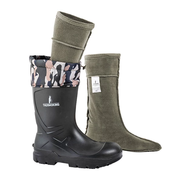 Polar Çizme Çorabı - Haki - Termal - Thermoking - Resim 5