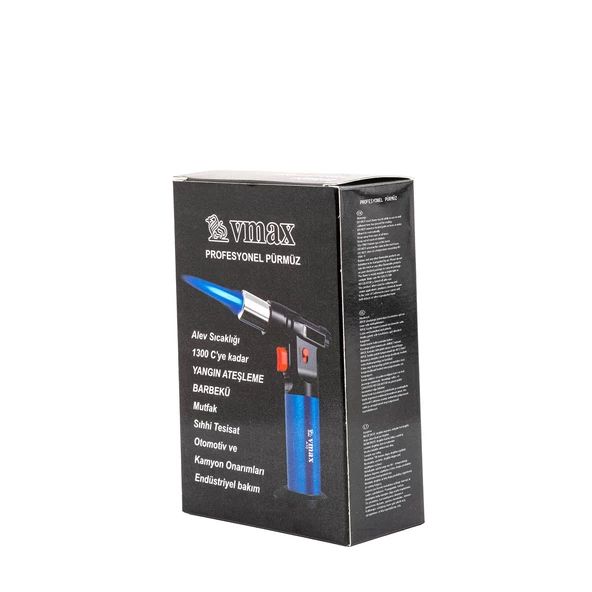 Doldurulabilir Pürmüz Çakmak - Torch - Metal Başlıklı - A10 - Siyah - 2