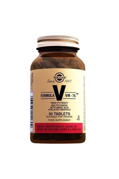Solgar Vm 75 Multi Vitamin 30 Tablet