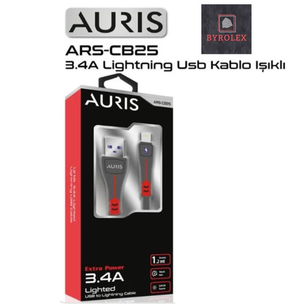 AURIS 3.4A LED IŞIKLI KABLO - 3