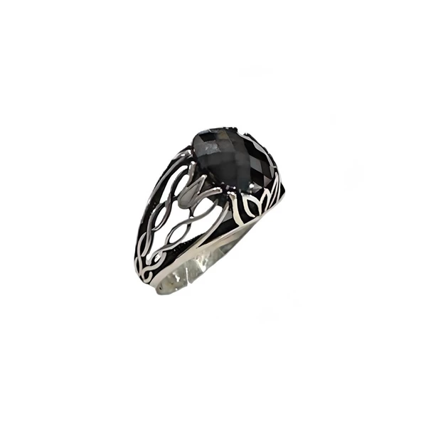 Onyx Taşlı Gümüş Yüzük  240055743G08Y
