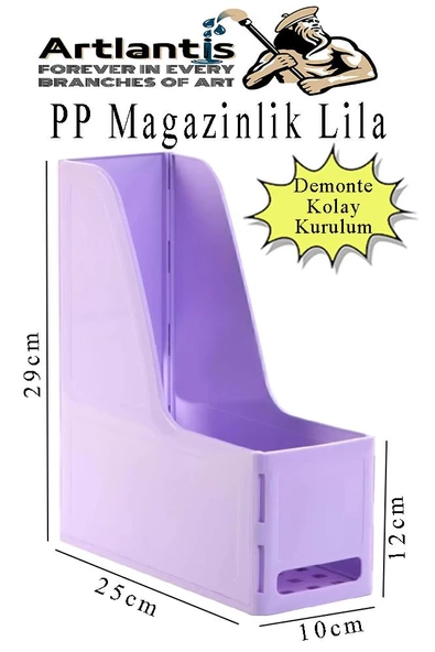 Demonte Plastik Magazinlik 1 Adet Plastik Kutu Klasörü Magazinlik A4 Dosya ve Masa Düzenleyici Sınıf Ev Ofis - 7