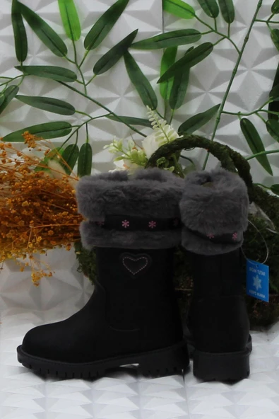 Polaris Noes Siyah Rahat Orijinal Ürün Kız Çocuk Çizmesi - Resim 4